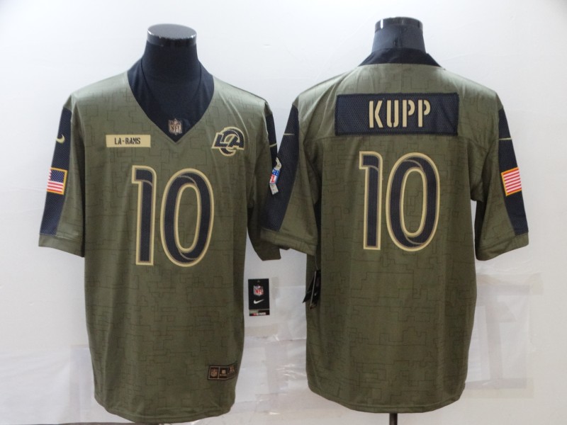 Men's Los Angeles Rams Cooper Kupp #10 Brown Jersey